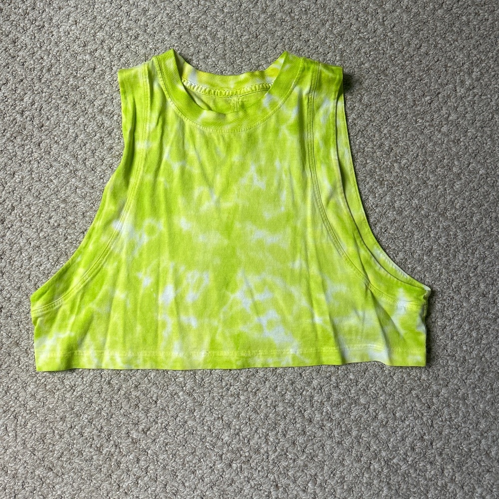 Neon lululemon tank top